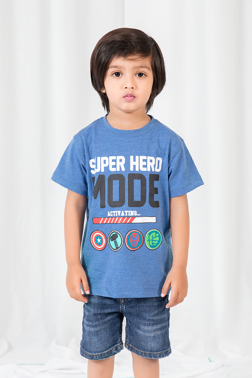 Super mode Bule T-Shirt