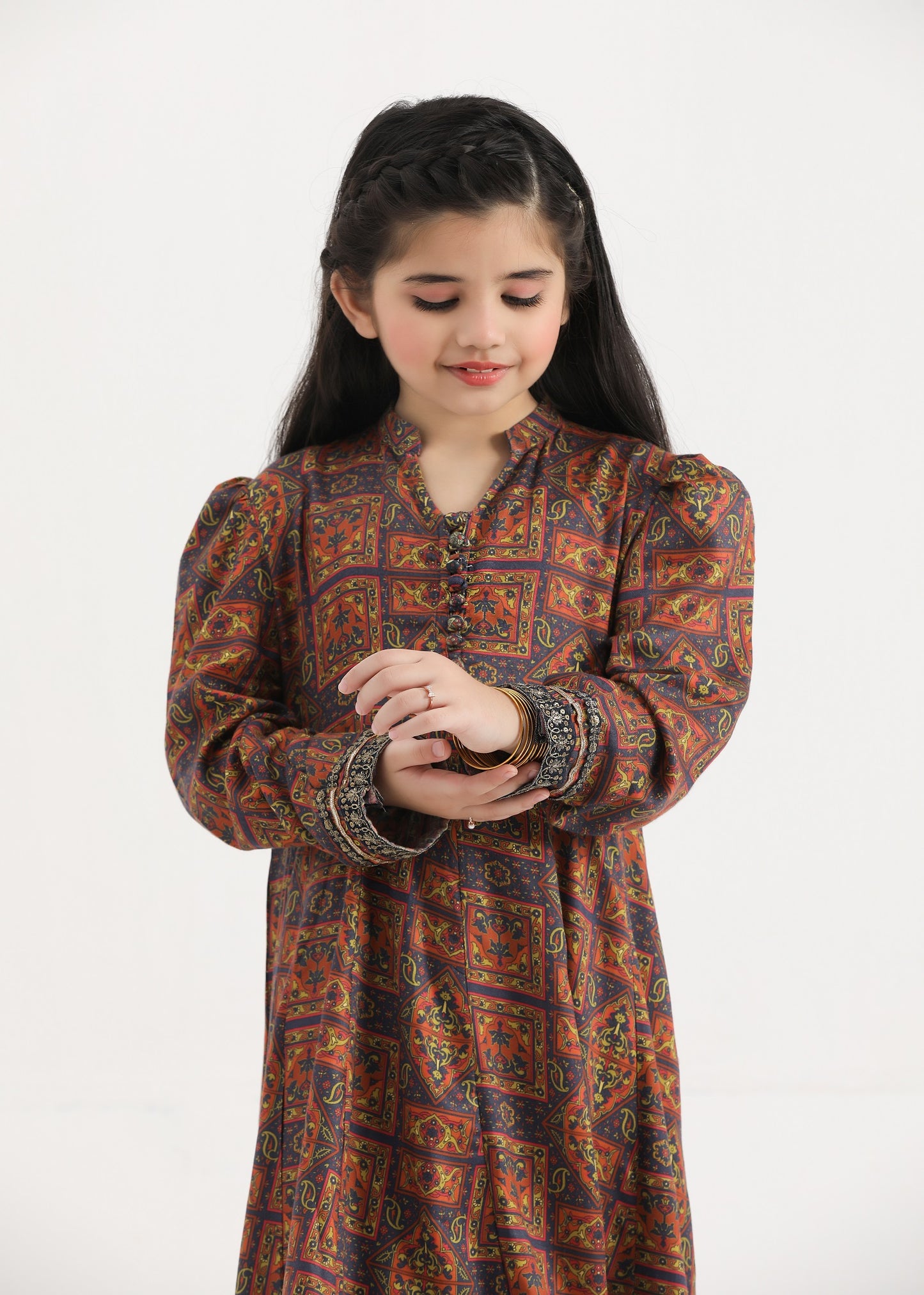 Digital Printed Embroidered Suit